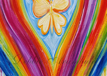 Souls Rainbow Yoga Mat Art | Heartworks Studio Inc