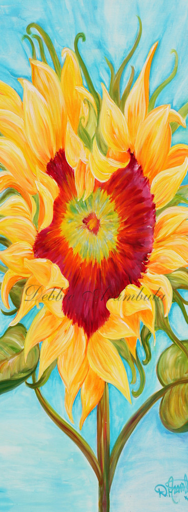 Heart Of The Sunflower Yoga Mats Art | Heartworks Studio Inc