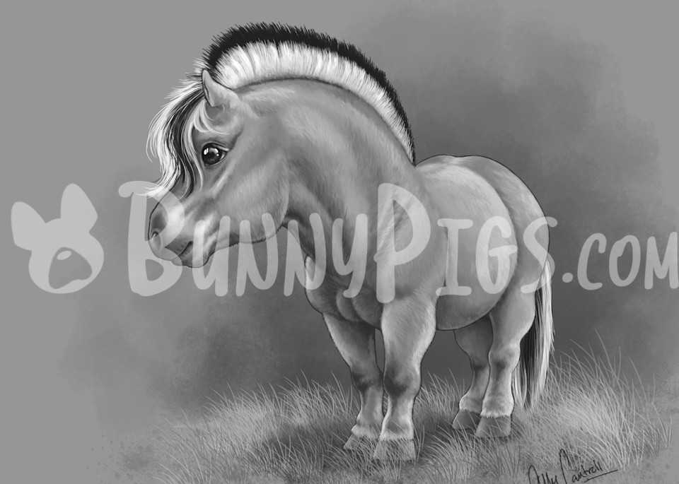 Fjord Pony Art | BunnyPigs