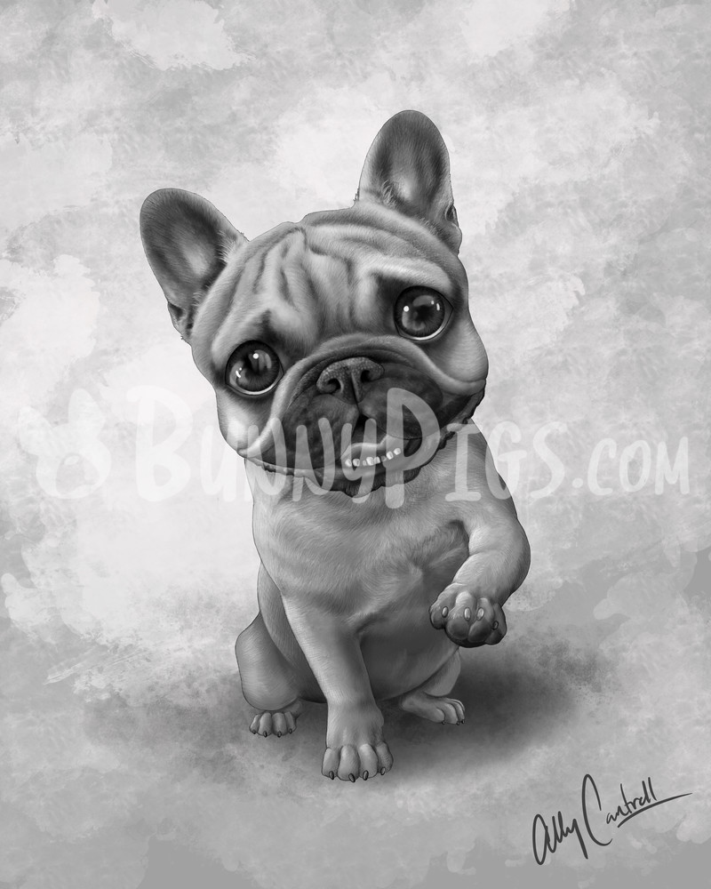 Bianca The Frenchie Art | BunnyPigs
