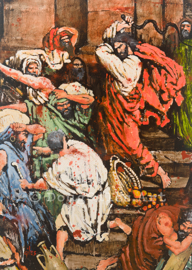 Christ Clears The Temple Art | Doug Giles Art, LLC