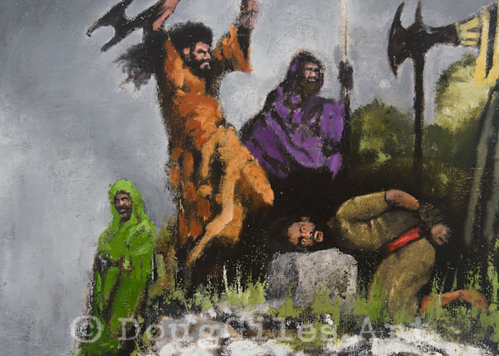 Elijah Executes A Prophet Of Baal Art | Doug Giles Art, LLC