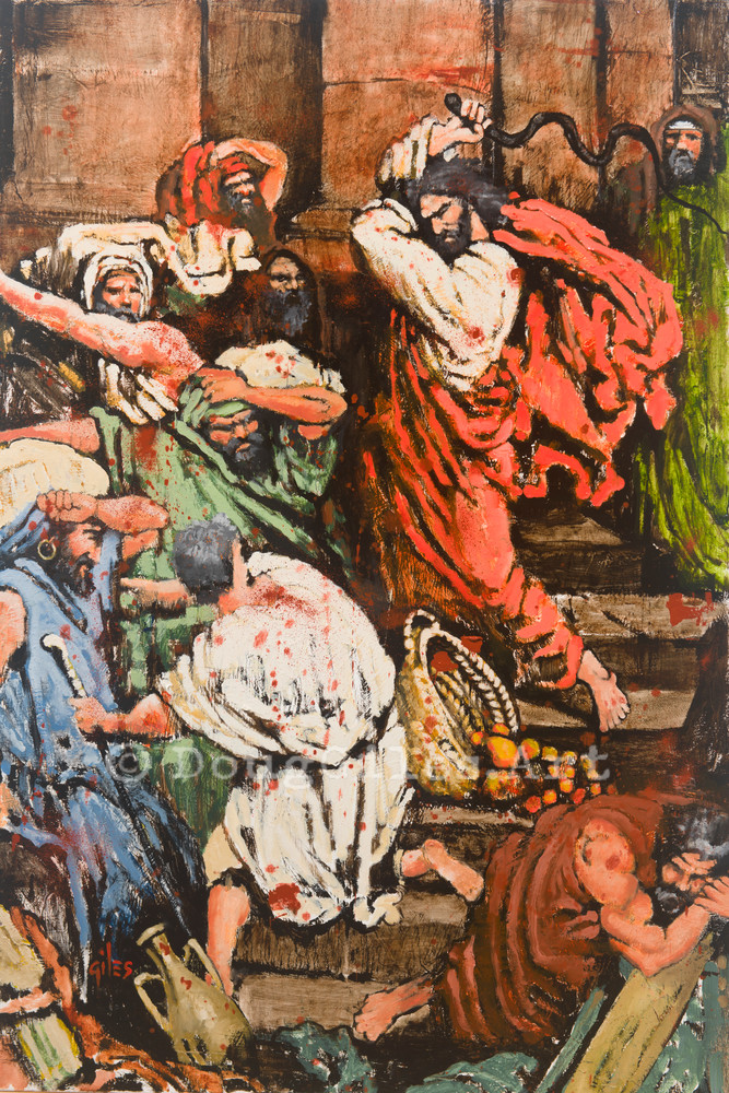 Christ Clears The Temple Art | Doug Giles Art, LLC