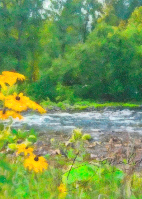 Mc Kenzie River Watercolor Photography Art | Donald Haake Photography