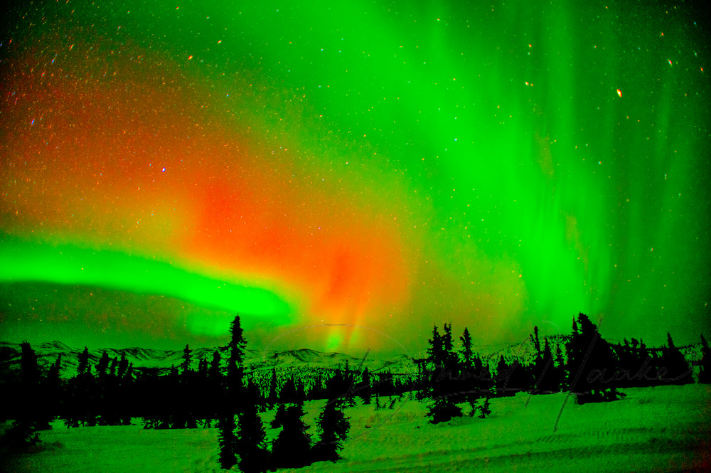 Aurora Borealis Near Fairbanks Alaska Photography Art | Donald Haake Photography