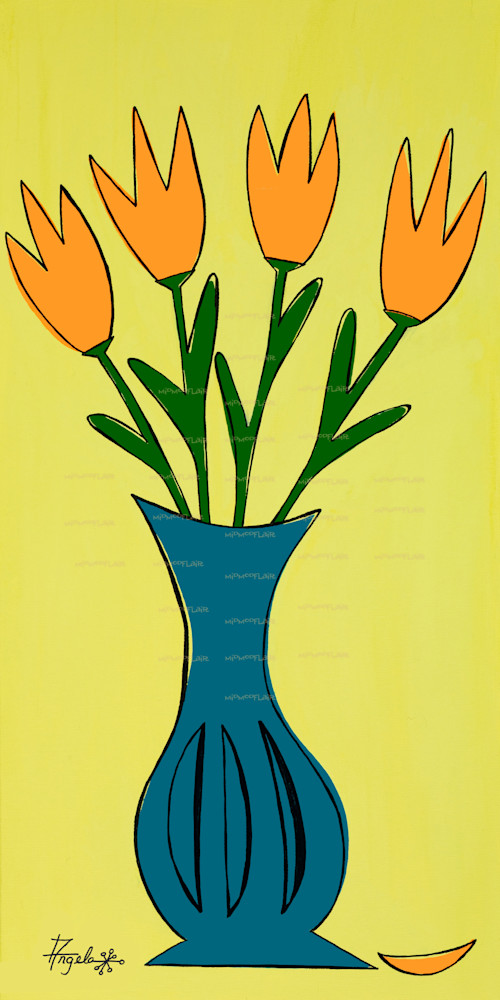 Happy Tulips Art | MidModFlair