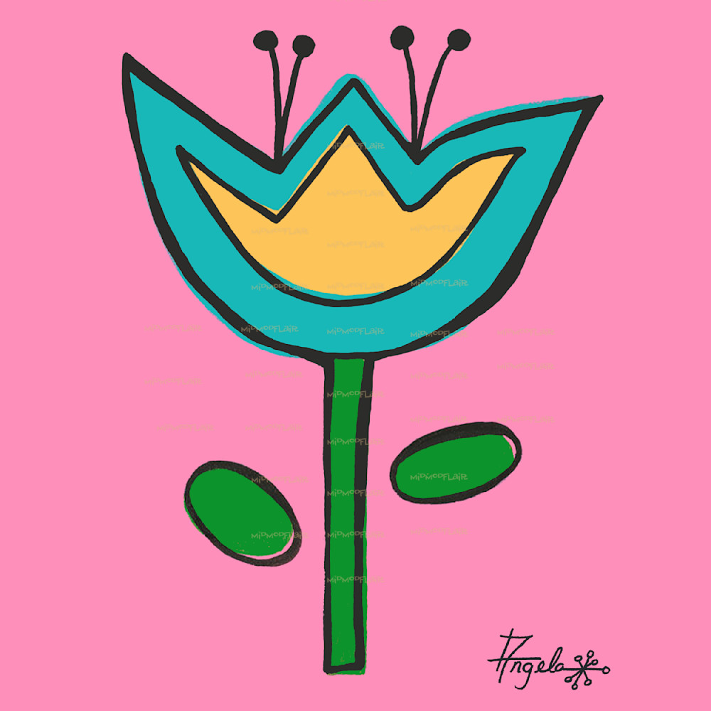 Mod Tulip  Art | MidModFlair