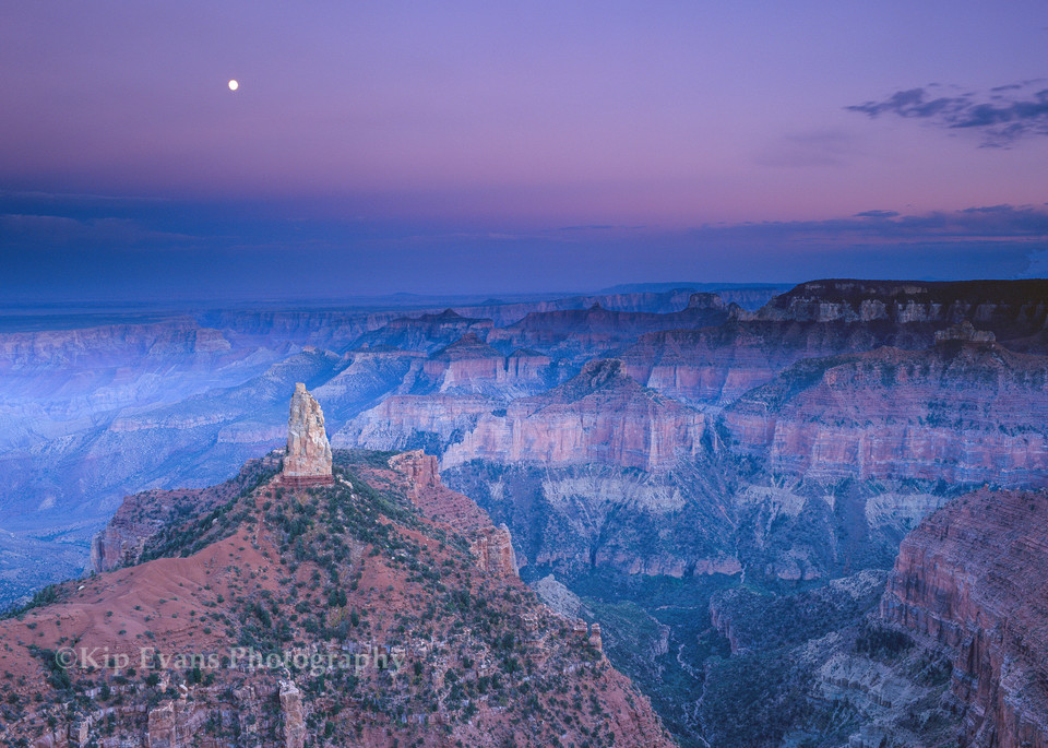 Moon Over The Grand Canyon Photography Art | Kip Evans Photography
