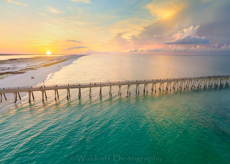 Aerial View of Navarre Beach #1 | Navarre Beach, Florida | Fine Art Landscape Photography on Canvas, Paper, Metal | Photography by Jeff Waldorff