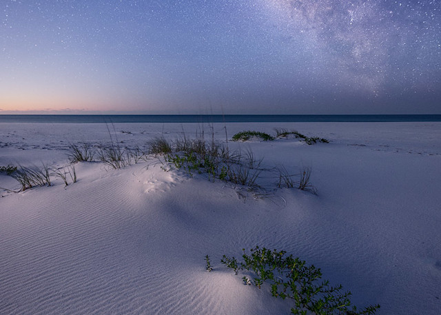 Milky Way over the Gulf of Mexico on Gulf Islands National Seashore, Florida | Waldorff Photography
