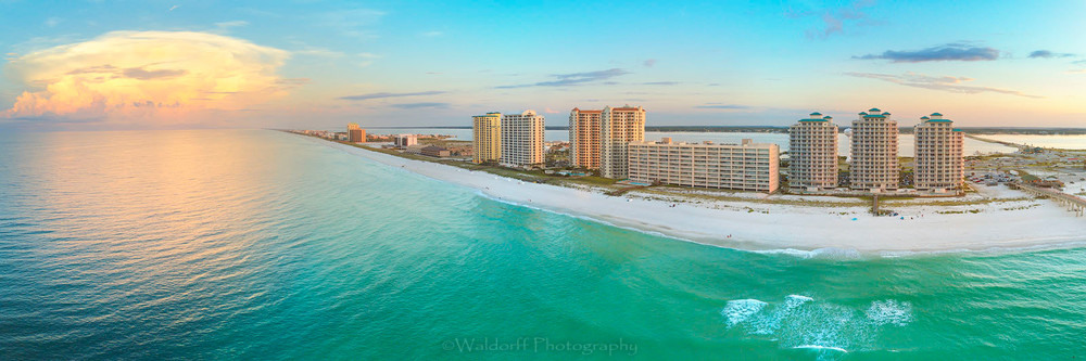 Aerial View of Navarre Beach #2 | Navarre Beach, Florida | Fine Art Landscape Photography on Canvas, Paper, Metal | Photography by Jeff Waldorff