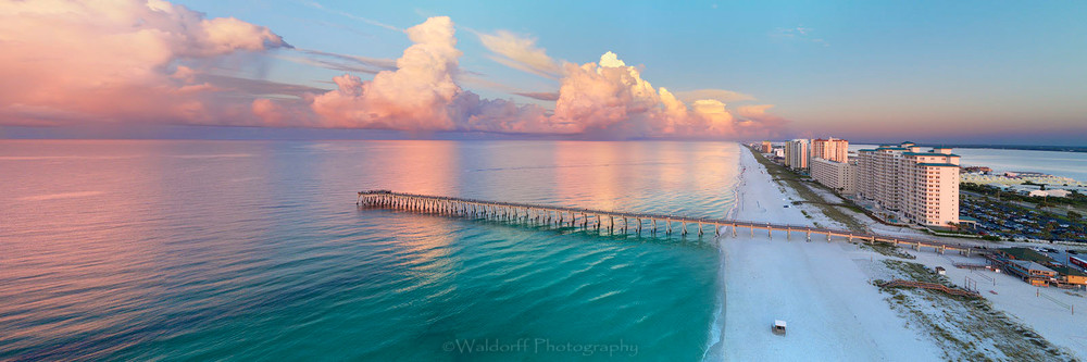 Aerial View of Navarre Beach #3 | Navarre Beach, Florida | Fine Art Landscape Photography on Canvas, Paper, Metal | Photography by Jeff Waldorff