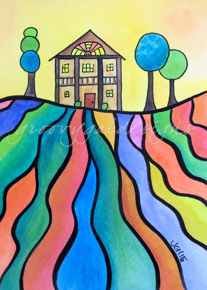 House On The Hill Ten Art For Sale