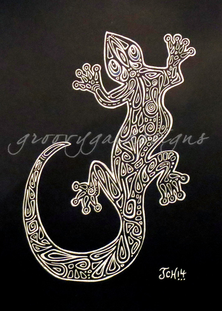 Black and White Gecko