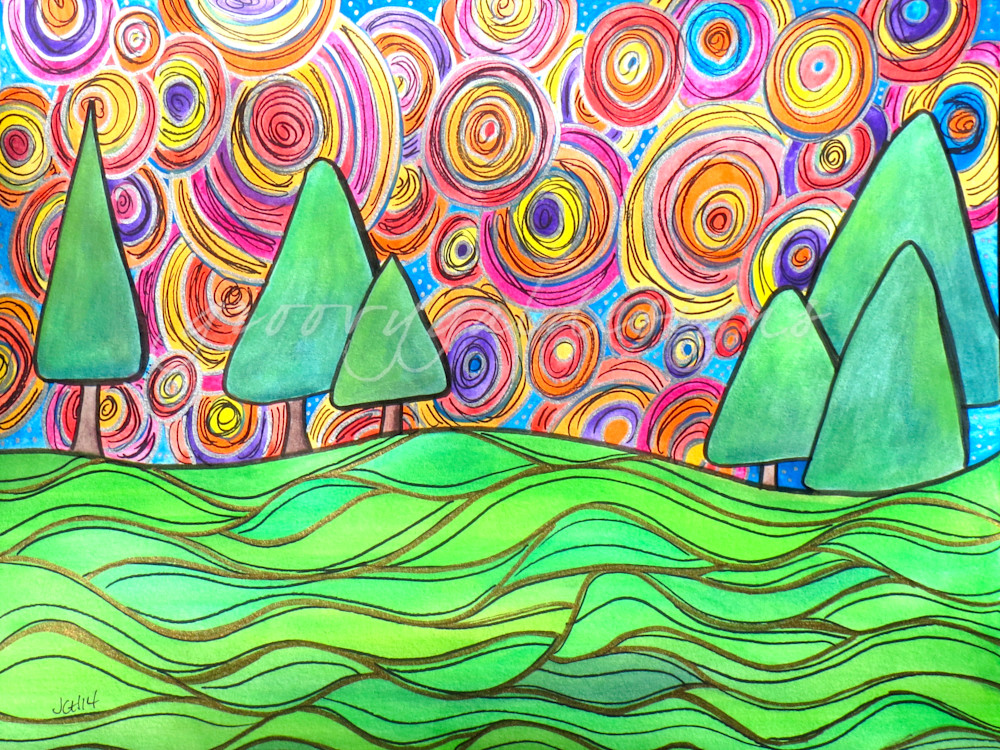 Starry Sky Watercolor Art For Sale