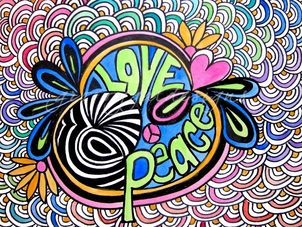 Rainbow Love And Peace Art For Sale