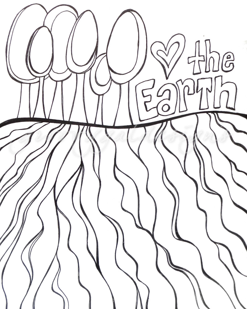 Love The Earth Color It DIY Art For Sale
