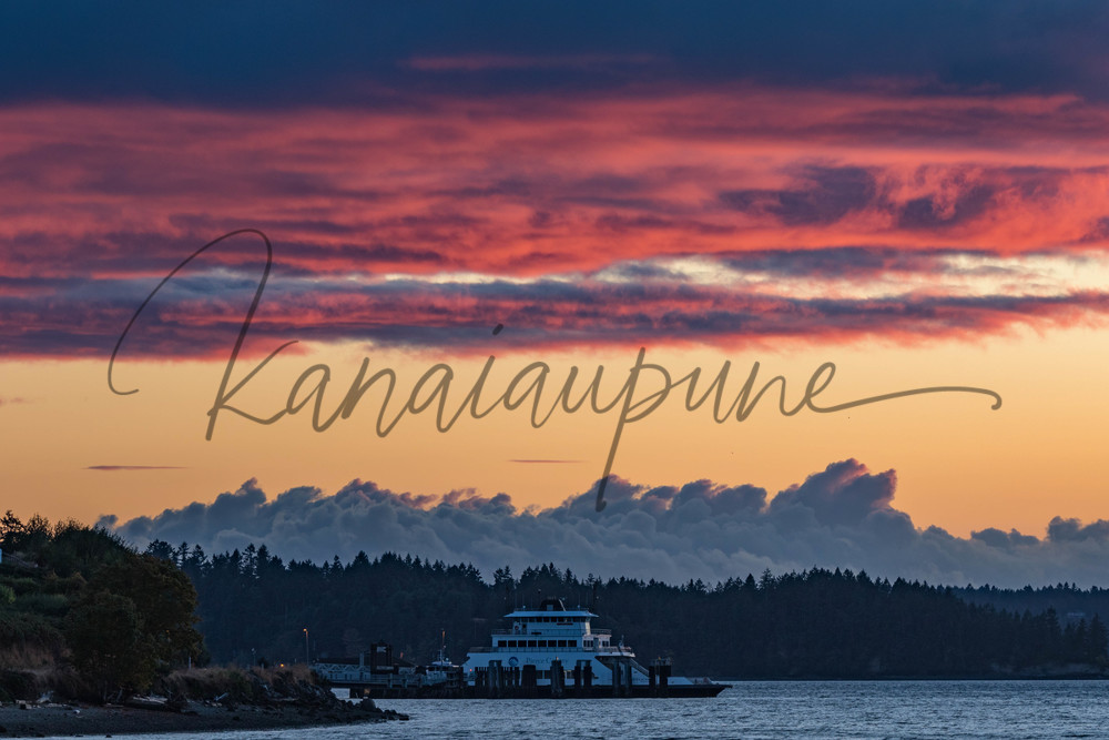 Ferry Sunset Art | Kanaiaupune Photography