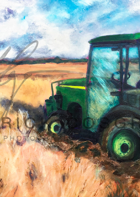 A tractor sits stuck in the Spring mud at Grindstone Winery in Yolo County, California.