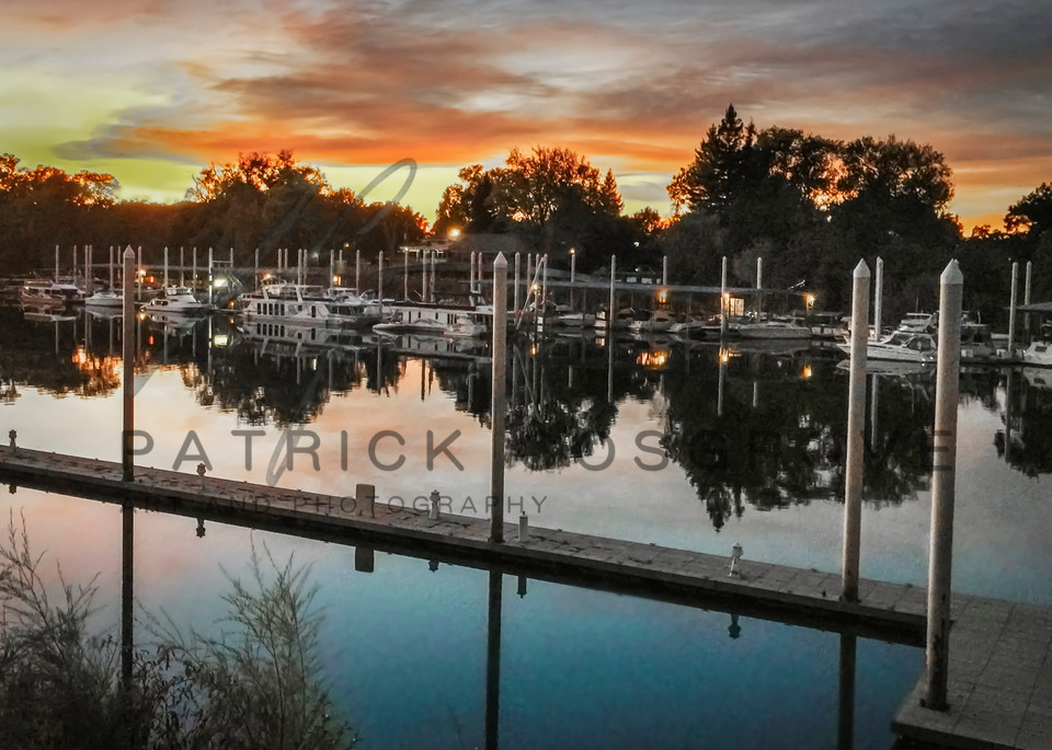 Sacramento Marina At Dusk Art | Patrick Cosgrove Art and Photography