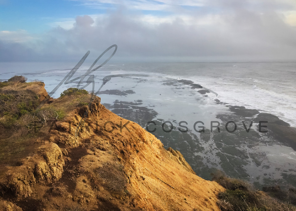 Agate Beach Golden Cliff Art | Patrick Cosgrove Art and Photography