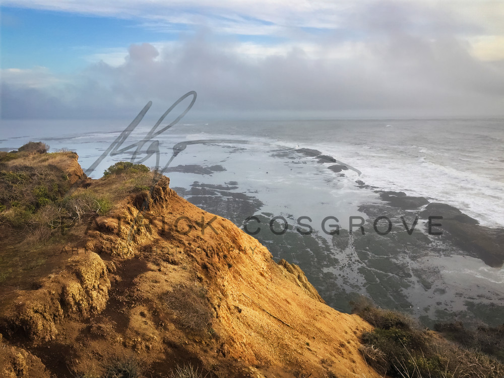 Agate Beach Golden Cliff Art | Patrick Cosgrove Art and Photography