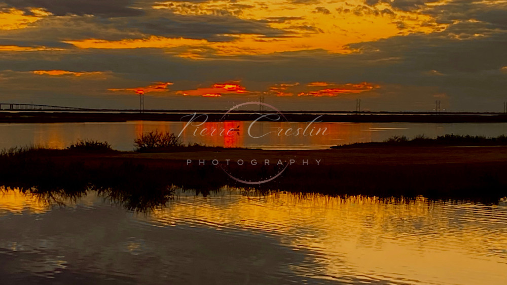 Marsh Sunset Photography Art | Crestin Photography
