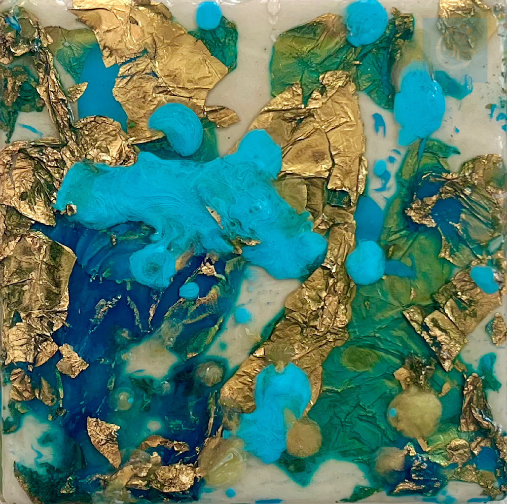 Blue Foil Coasters 1