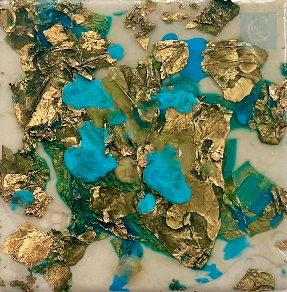 Blue Foil Coasters 2