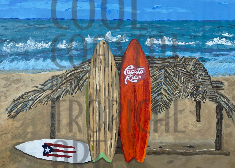 Beach Surf Shack Painting