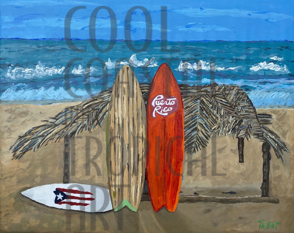 Beach Surf Shack Painting