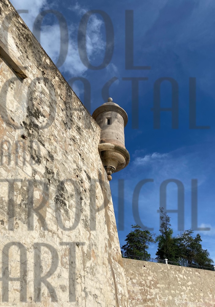 Spanish Medieval Guardhouse Art | Cool Coastal & Tropical Art