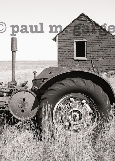 Wyoming Abandoned House Tractor Art Prints