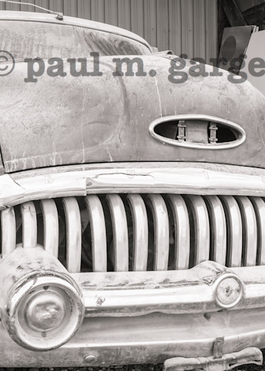 Old Buick Black And White Art Prints