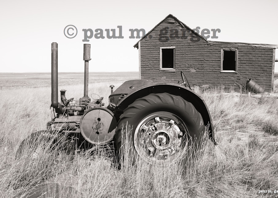 Wyoming Abandoned House Tractor Art Prints