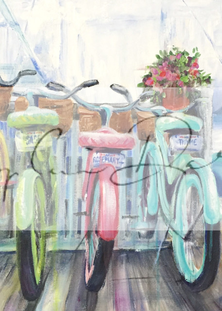 Bikes On The Boardwalk Art | Sophie Dare Designs