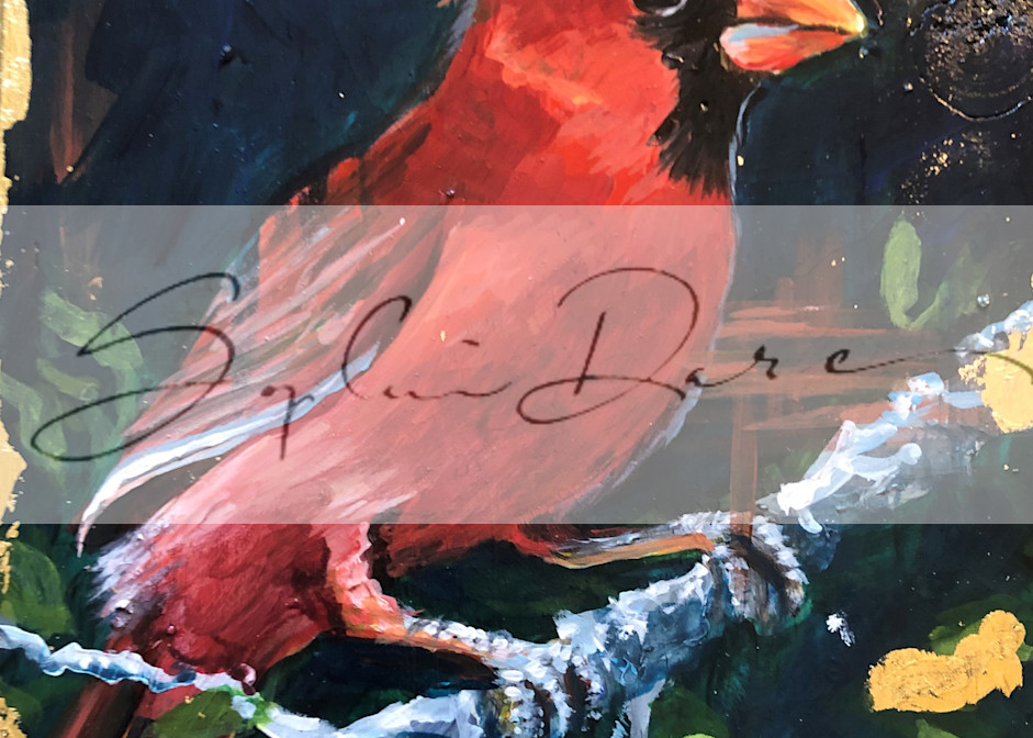 Cardinal Male Art | Sophie Dare Designs
