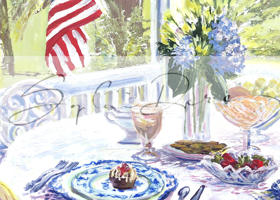 Tea Time With Flag Art | Sophie Dare Designs