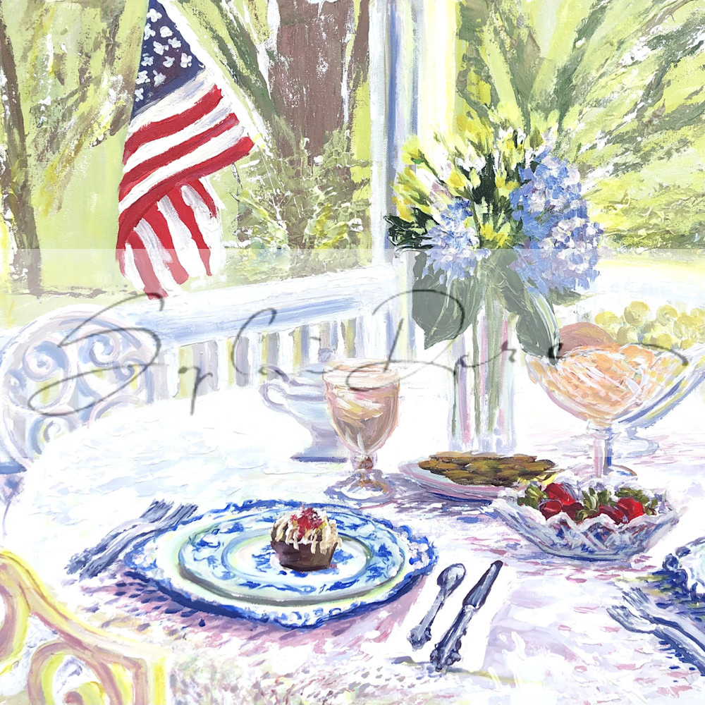 Tea Time With Flag Art | Sophie Dare Designs