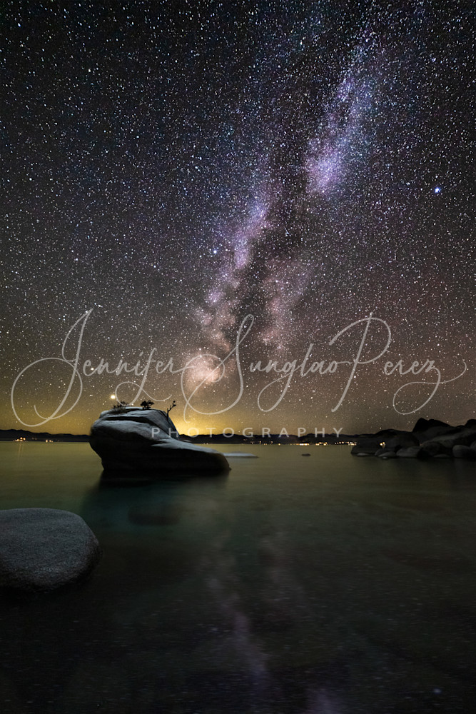 Milky Way Over Bonsai Rock Photography Art | Jennifer Sunglao Photography