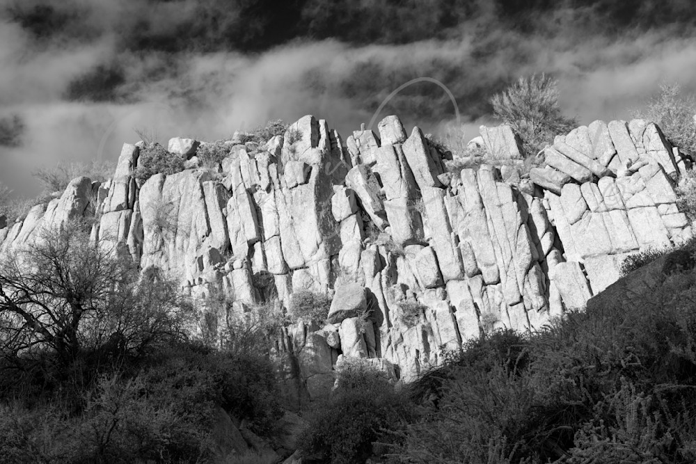 Rocks At Blue Wash, Bw Art | GalleryCoronado