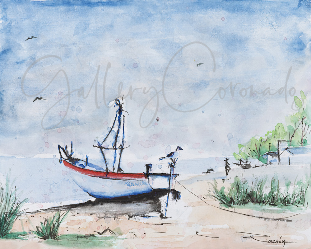 Sailboat Rr 0030 Watercolor Art | GalleryCoronado