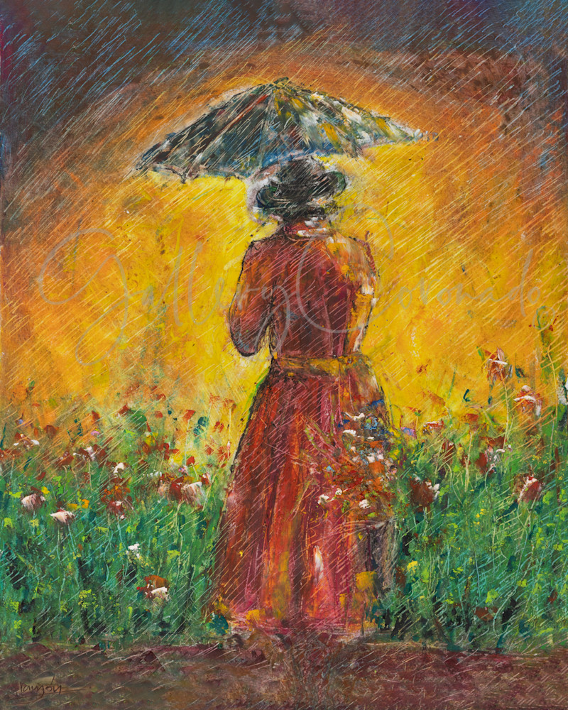 Lonely Lady In Red Art | GalleryCoronado