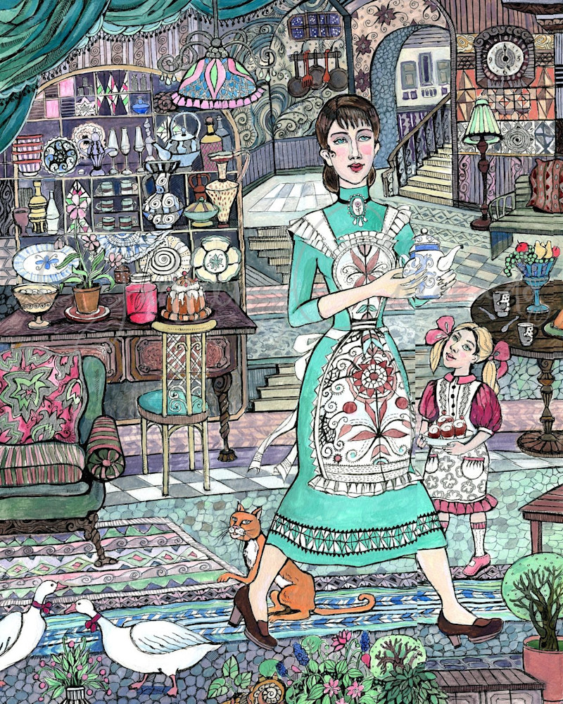 Home Sweet Home, Tea Time Painting P Art | GalleryCoronado