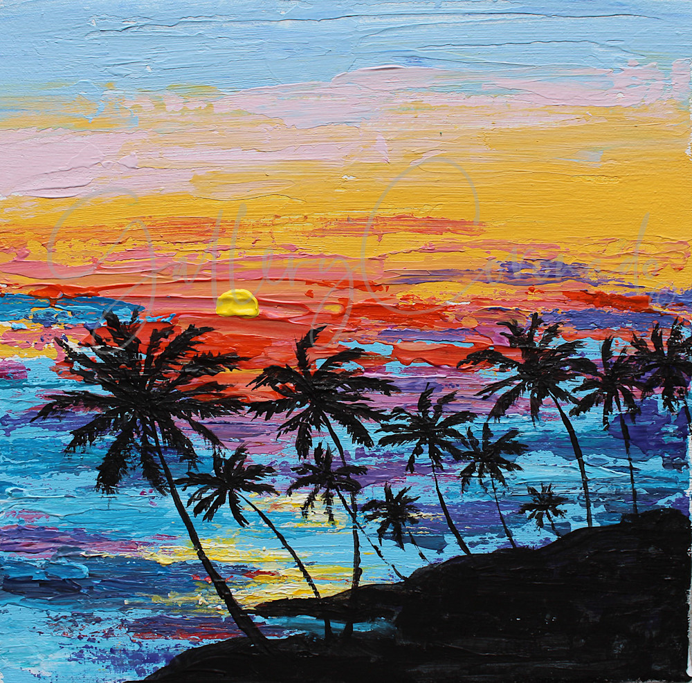 Sunset Beach Op 1243 20x20 P Art | GalleryCoronado
