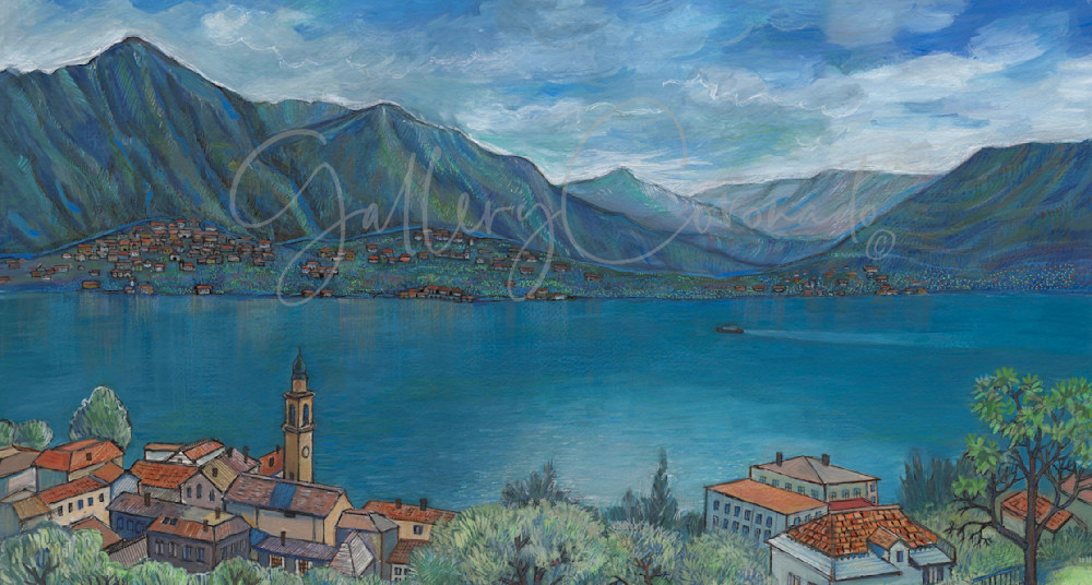 Lake Como Large P Art | GalleryCoronado