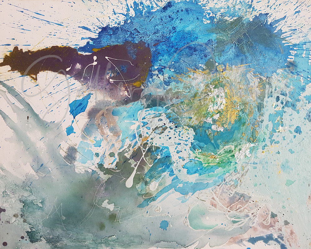 Alezia's Surfing Tropical Ocean painting fine art print