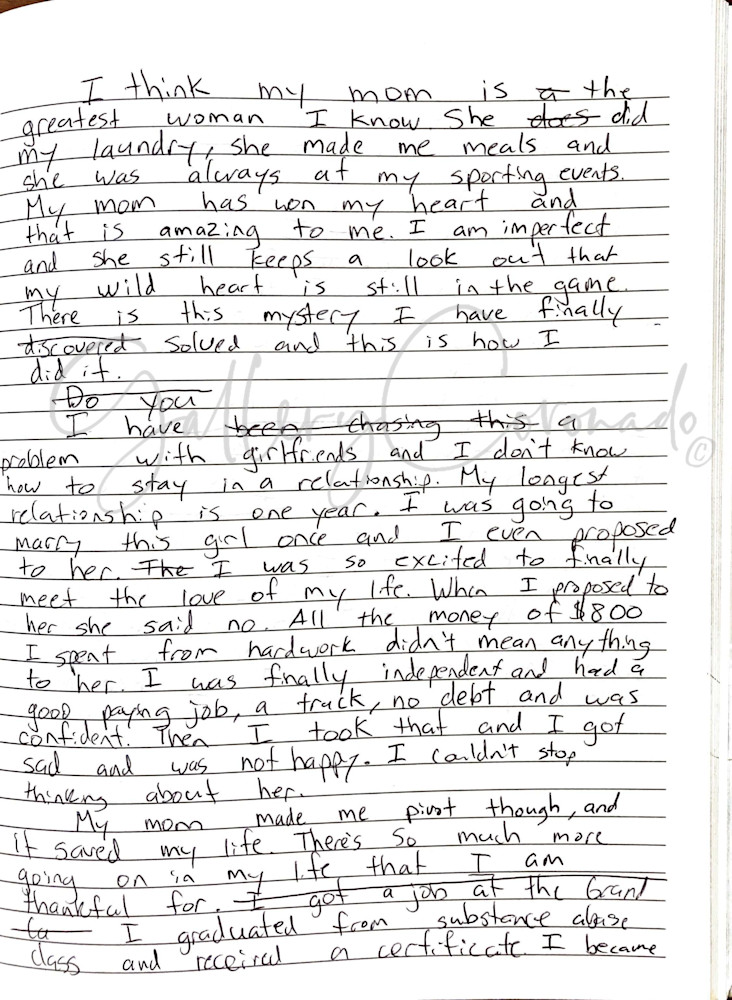 Jeff Kind Words To Mom July 2022 P 1 Of 2 Art | GalleryCoronado