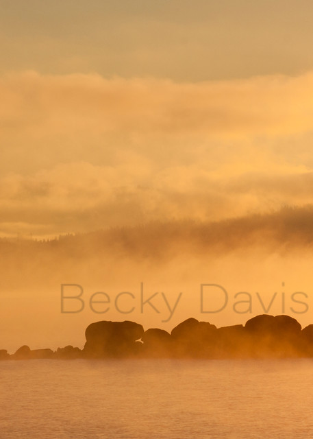 Misty Sunrise of the Lake Photograph