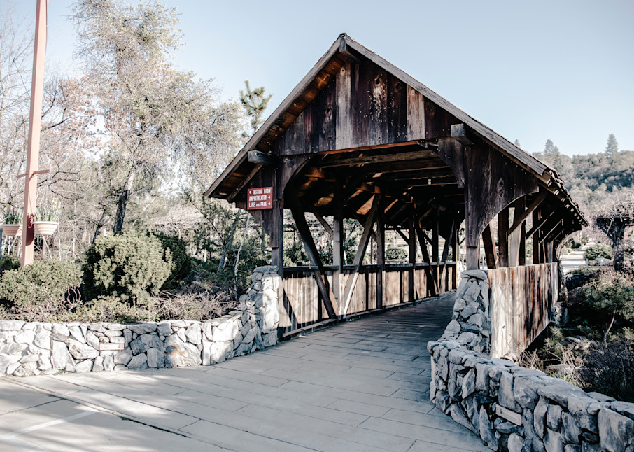 Murphys Covered Bridge at Ironstone Vineyards in California gold country